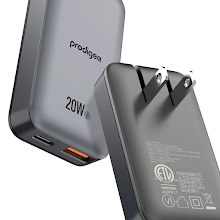 [PDG-ENRG20WDSLM] Prodigee Energee Ultra Slim 20W Dual Wall Charger Gray