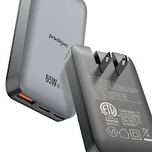 [PDG-ENRG65WTSLM] Prodigee Energee Ultra Slim 65W Triple Wall Charger Gray