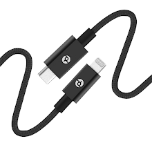 PowerLab 6FT USB C to Lightning Cable Black