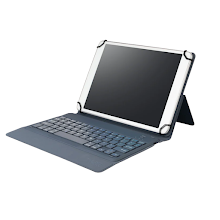 Tucano Gancio Universal Case 11 inches with Wireless US Keyboard Blue