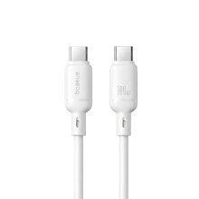[P10377704213-00] Baseus Silky Fast Charging Cable USB-C to USB-C 100W 1m White