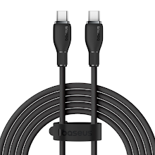 [BAS-P10355702111B1] Baseus Pudding Series Fast Charging Cable Type-C to Type-C 100W 5A 1.2m Cluster Black